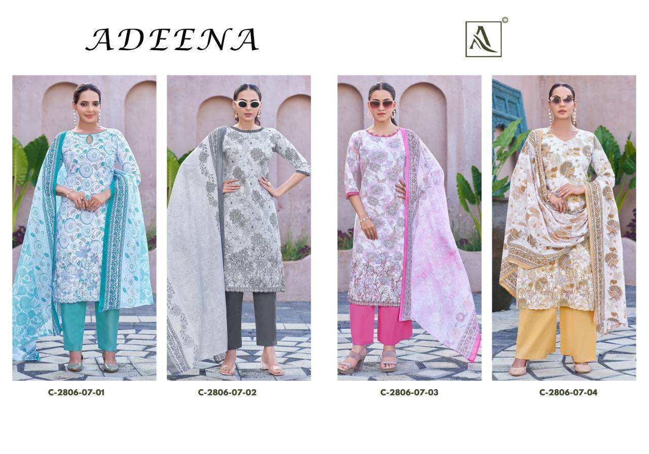Alok suit adeena Wholesale dress material suppliers in India